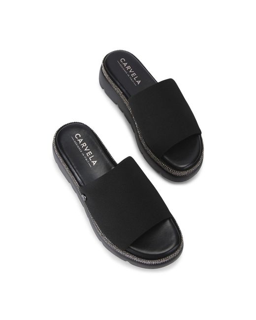 Carvela Kurt Geiger Black Dazzle Flatform