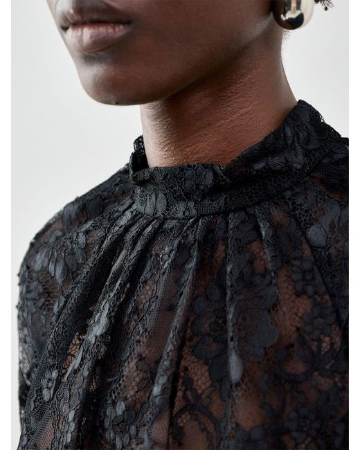 Self-Portrait Black Lace Blouse