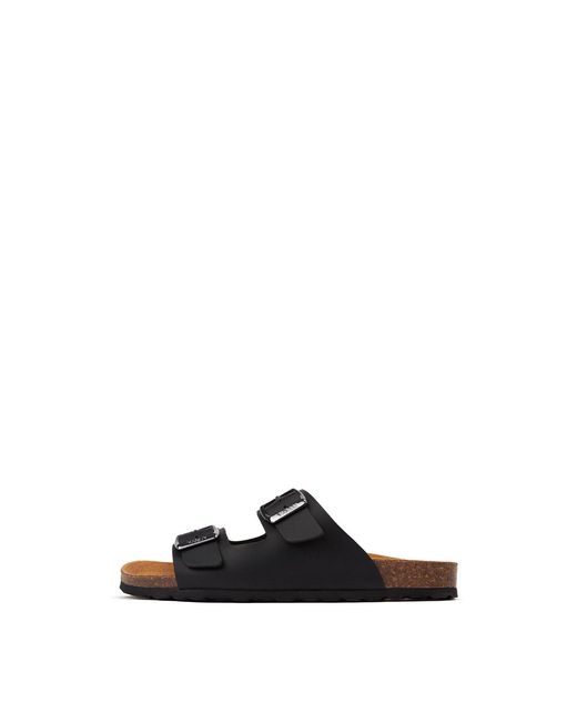 V.Gan Black Mango Comfort Footbed Sandals