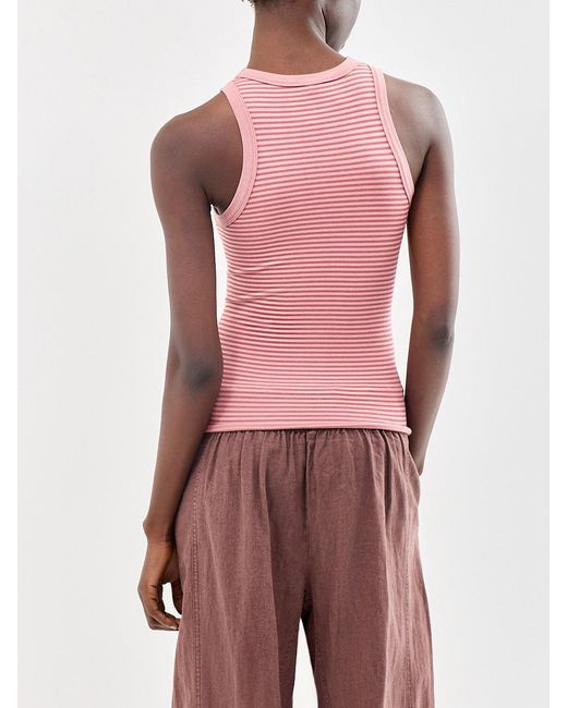 Free People Pink So Soft Stripe Tank