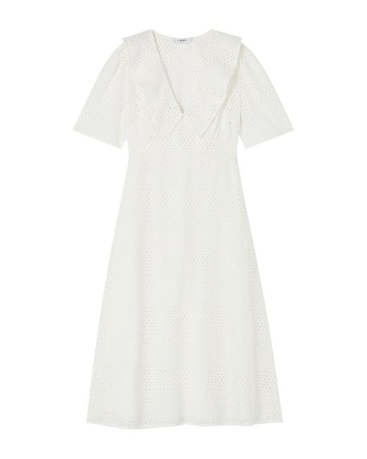 L.K.Bennett White Ella Broderie Anglaise Dress