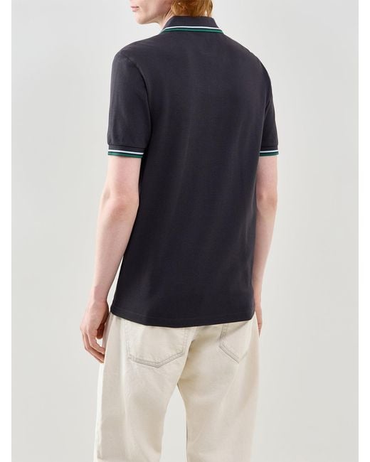Fred Perry Blue Twin Tipped Polo Shirt for men