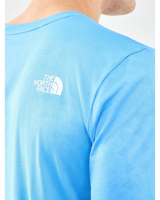 The North Face Blue Pentadome Embossed Short Sleeve T-Shirt for men