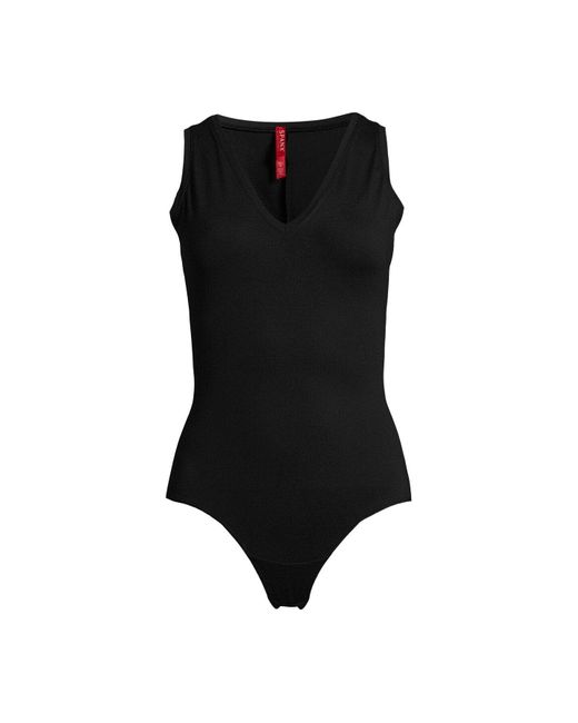 Spanx Black Women's V Neck Bodysuit
