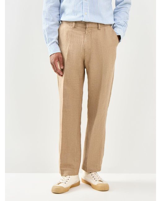 Polo Ralph Lauren Natural Cotton Linen Casual Trousers for men