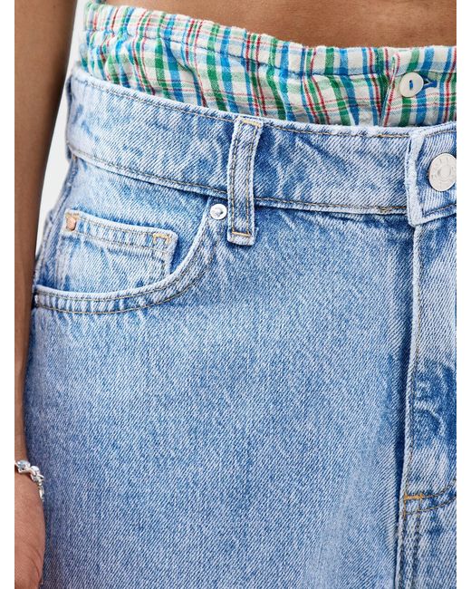ONLY Blue Sonny High Waisted Shorts