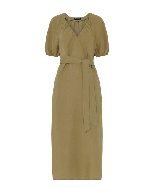 Whistles Green Ariella Blend Midi Dress