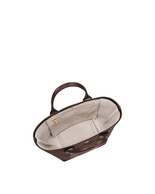 Longchamp Brown Le Panier Pliage Basket Bag Small