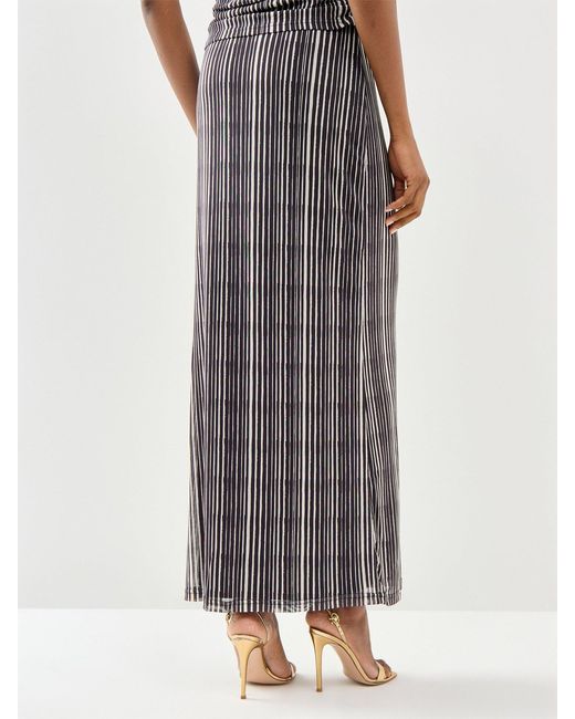 Pretty Lavish Gray Shea Jersey Maxi Skirt
