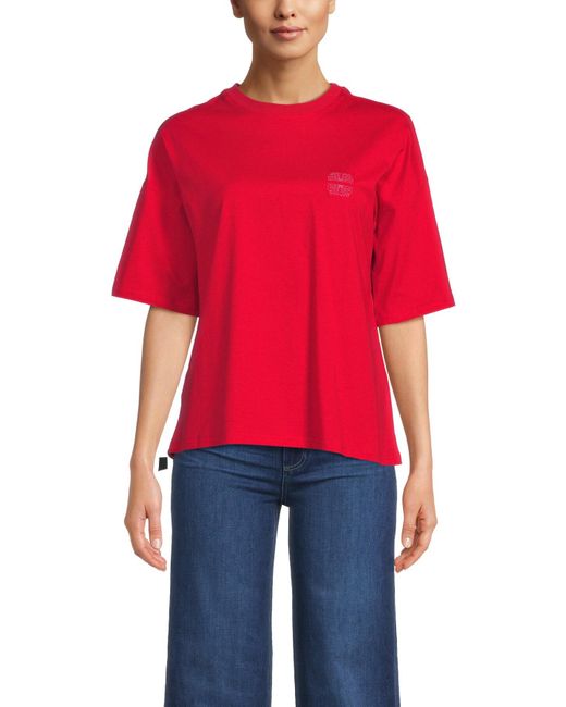 Never Fully Dressed Red Women's Solstice Tee