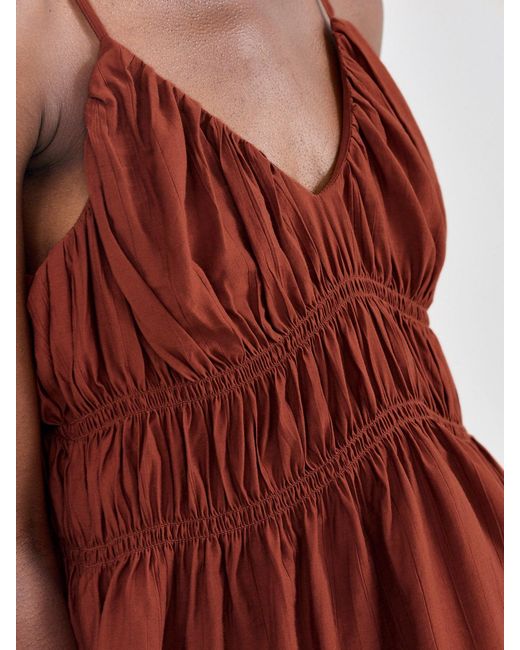 SELECTED Red Jackie Strap Top
