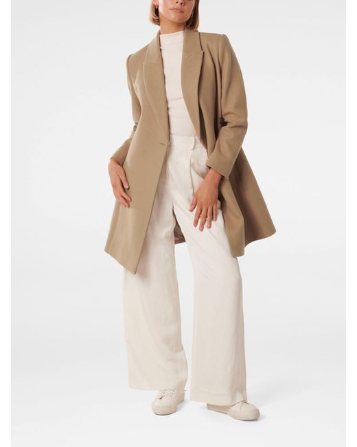 Forever New Natural Women's Jenny Fit And Flare Coat