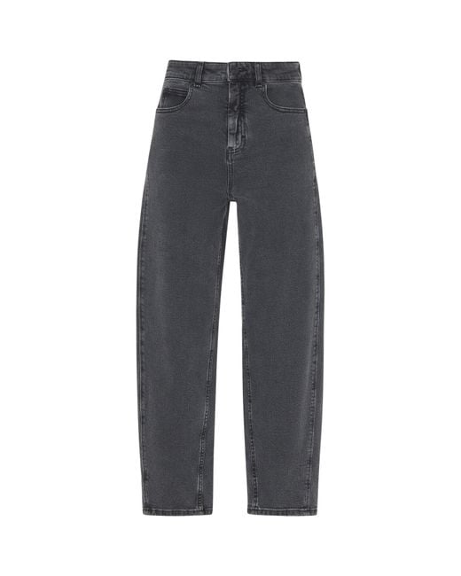 Whistles Blue Stretch Barrel Leg Jean