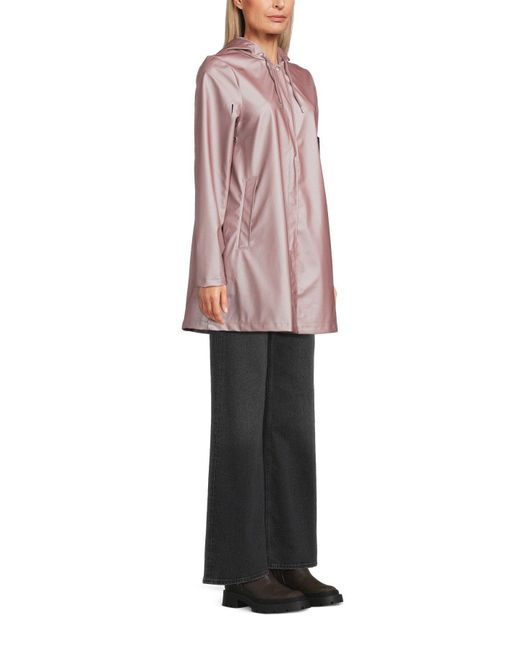 Rains Pink A Line Jacket