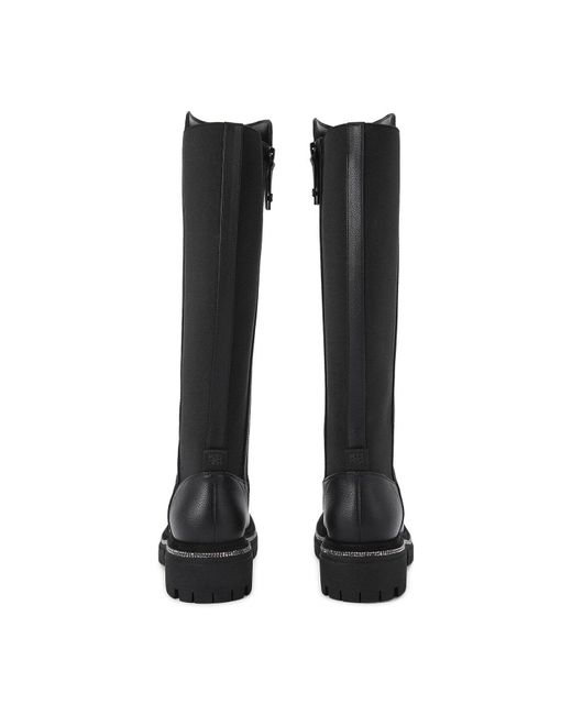 KG by Kurt Geiger Black Tiff High Leg