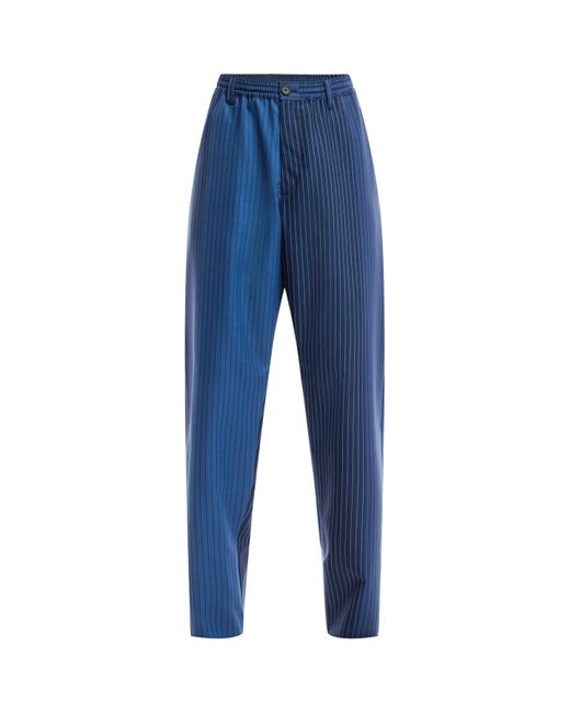 Marni Blue Men's Dégradé Pinstripe Track Pants for men