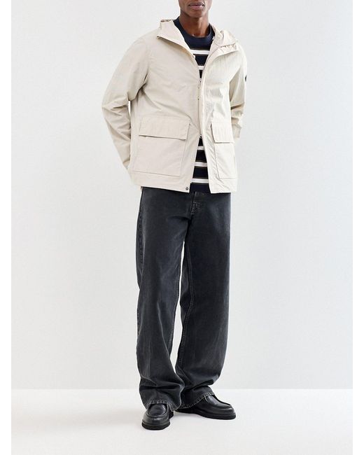Barbour White Barnwell Showerproof Jacket Cream for men