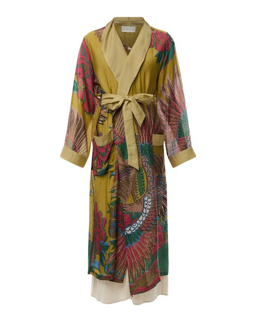 One Hundred Stars Green Crane Gown