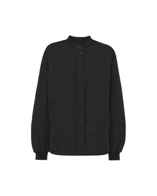 Whistles Black Women's Ida Short Quilted Coat