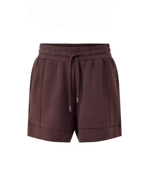 Varley Purple Atrium High Rise Sweatshorts