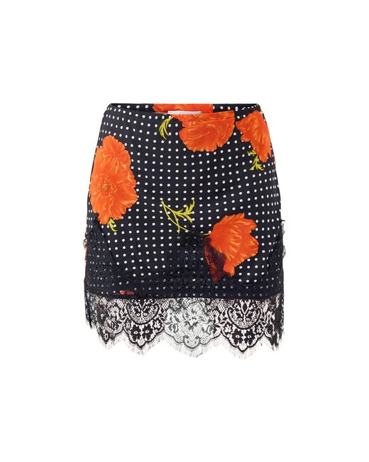 Never Fully Dressed Black Poppy Mini Skirt