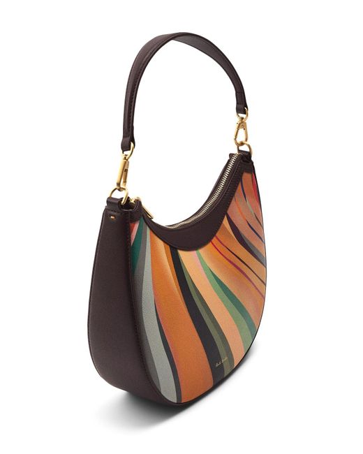 Paul Smith White Women's Women's 'dusky Swirl' Leather Mini Hobo Bag