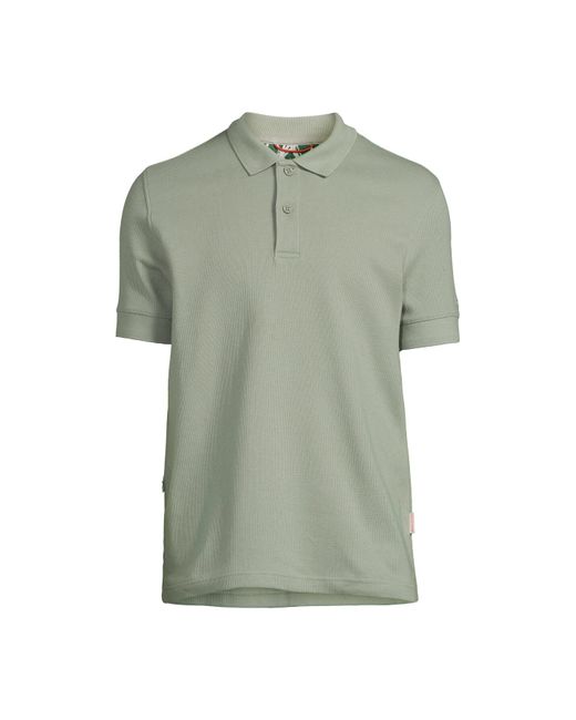 SealSkinz Green Men's Felthorpe Short Sleeve Waffle Polo T Shirt for men