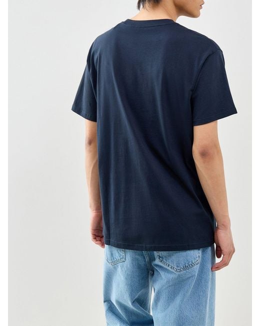 Carhartt Blue Script Embroidery T-Shirt for men
