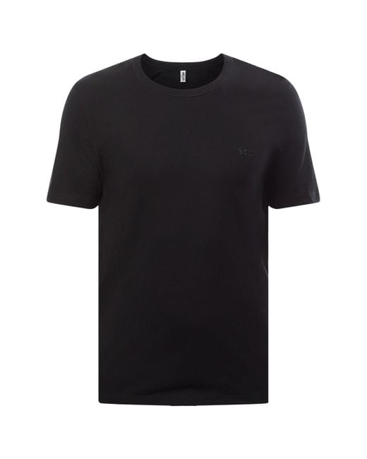 Boss Black Three Pack Of Logo Embroidered T-Shirts for men