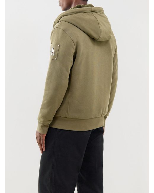 Moose Knuckles Green Classic Bunny Zip Through Hoodie for men