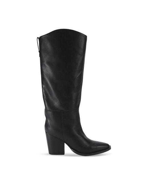 Carvela Kurt Geiger Black Women's Reign Leather Knee-high Boots