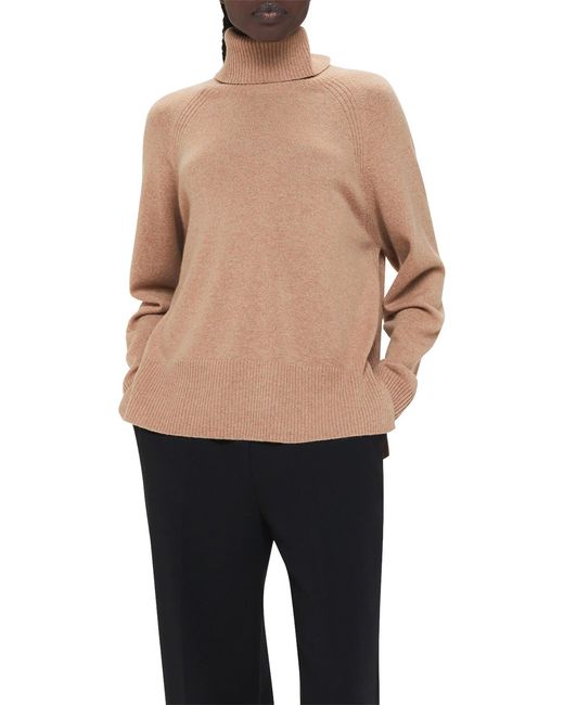 Whistles Natural Women's Cashmere Roll Neck