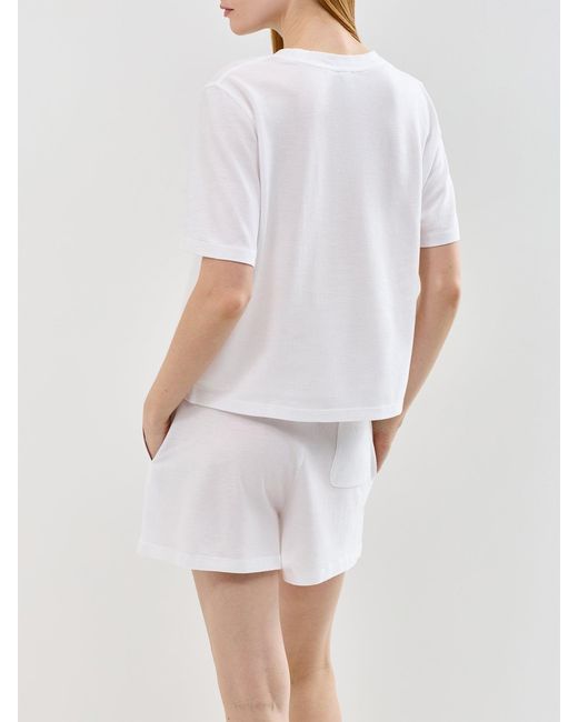 Polo Ralph Lauren White Knit Oxford Short Sleeve Set