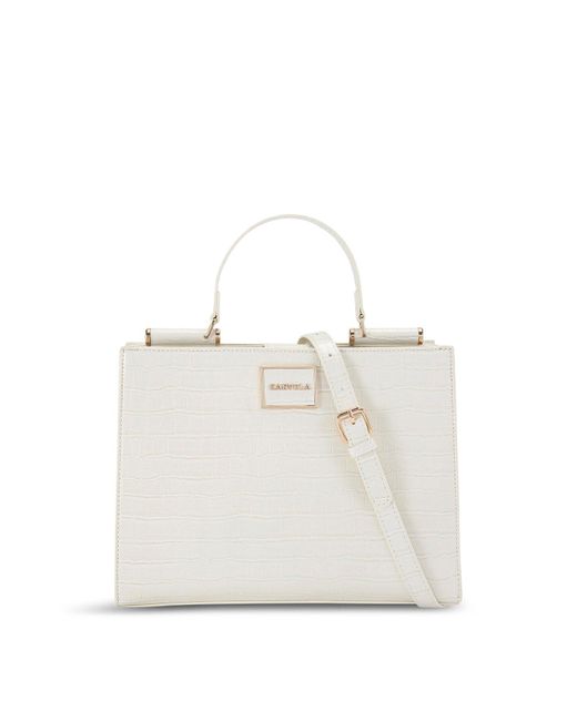 Carvela Kurt Geiger White Jessica Midi Tote 2