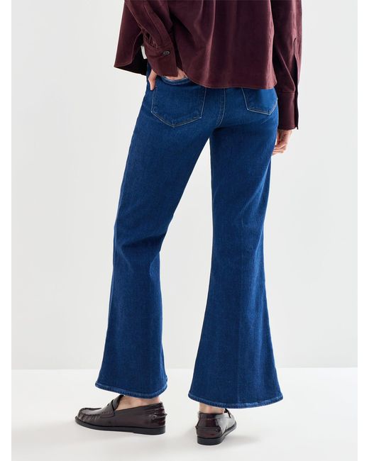 PAIGE Blue Marlow Skimmer Flare Jeans