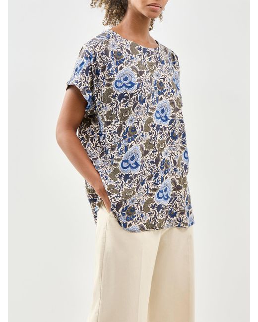 Soya Concept White Genia Floral Blouse Multi