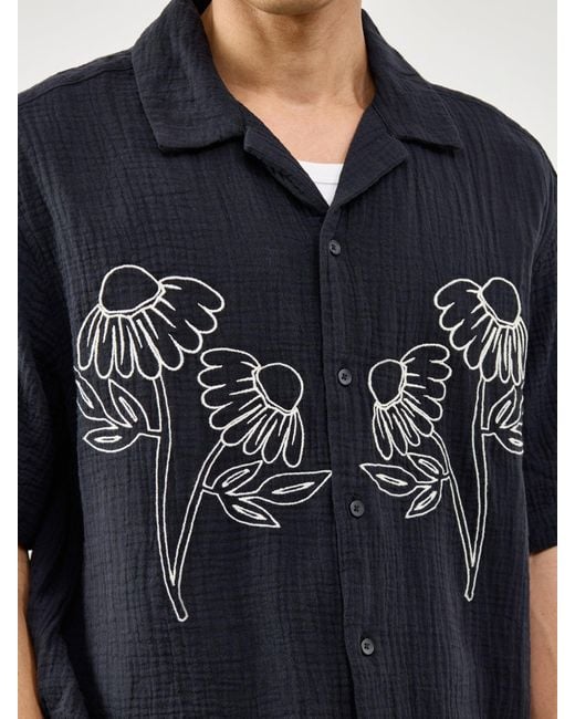 Only & Sons Blue Jackson Relaxed Short Sleeve Shirt for men