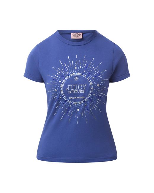 Juicy Couture Blue Women's Heritage Crown T-shirt