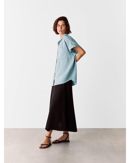 Whistles Blue Nicola Button Through Shirt