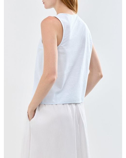 SELECTED Blue Hannah Twist Top