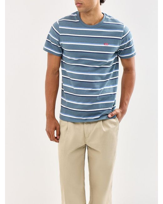 Levi's Blue Original Stripe T-Shirt for men