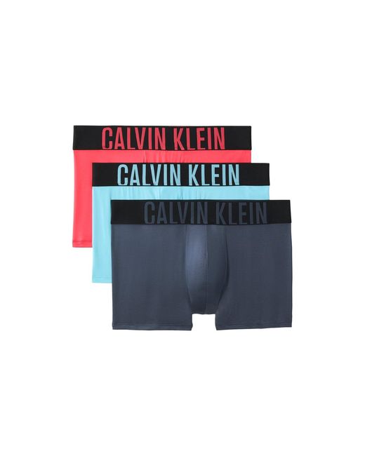 Calvin Klein Blue Intense Power Microfibre Trunks 3-Pack for men