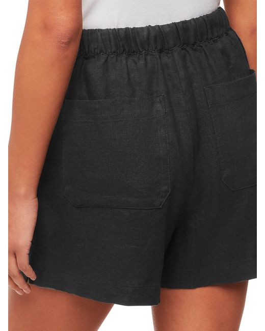 Whistles Black Elasticated Short