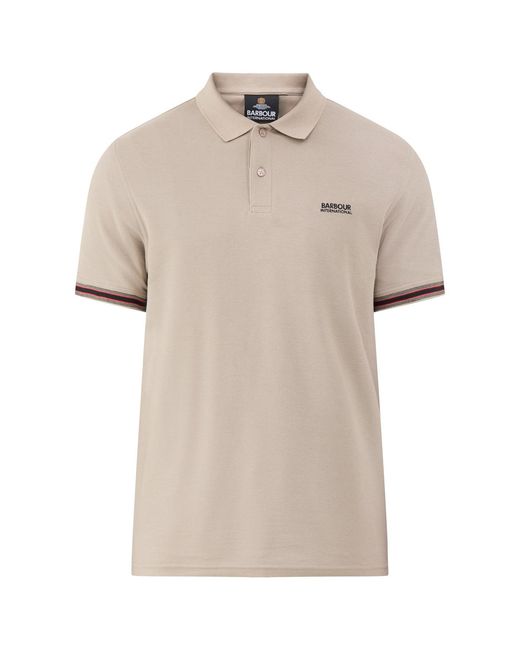 Barbour Natural Horseferry Polo Shirt Cream for men