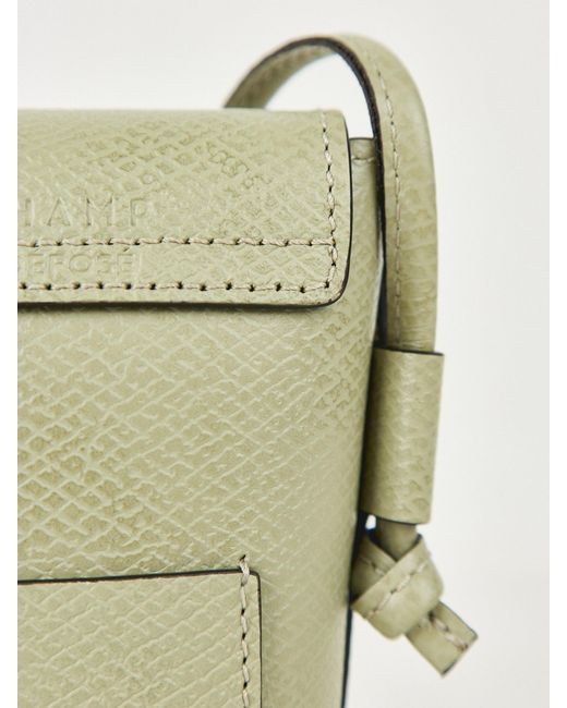 Longchamp White Epure Phone Crossbody Bag