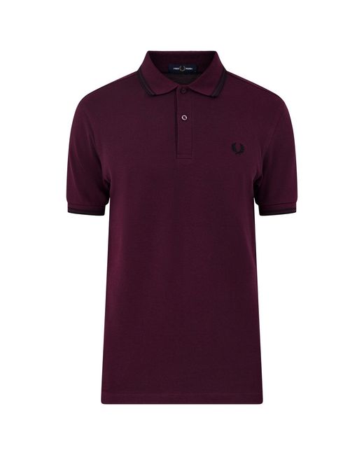 Fred Perry Purple Twin Tipped Polo Shirt for men