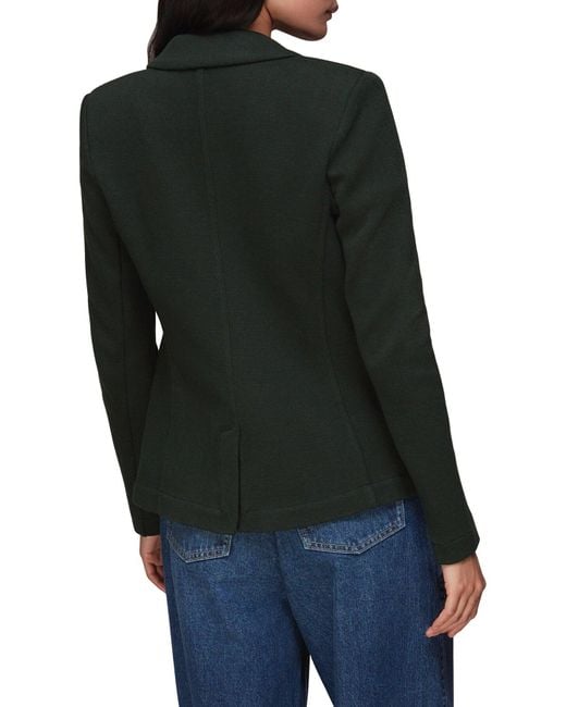 Whistles Green Women's Slim Jersey Jacket