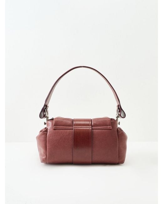 Vivienne Westwood Purple Hazel Treasure Shoulder Bag Burgundy