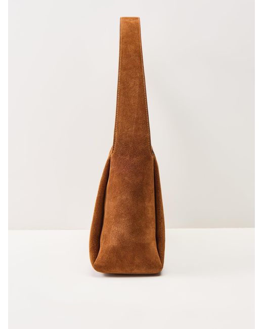 COACH Brown Lola Suede Shoulder Bag Warm