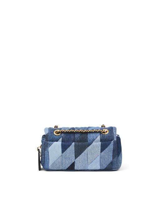 COACH Blue Tabby Shoulder Bag 20 With Patchwork Quilting